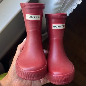 Hunter boots kids size 4